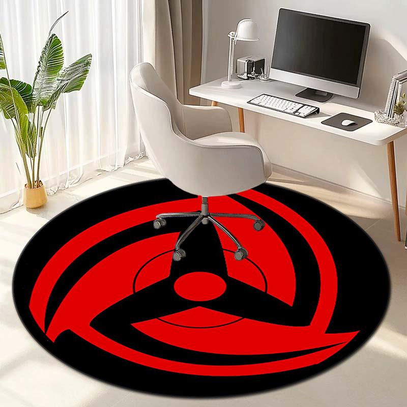 Famous cartoon NARUTO protagonist Uzumaki Naruto round carpet soft home decoration anti-slip door mat outdoor picnic mat carpet M2