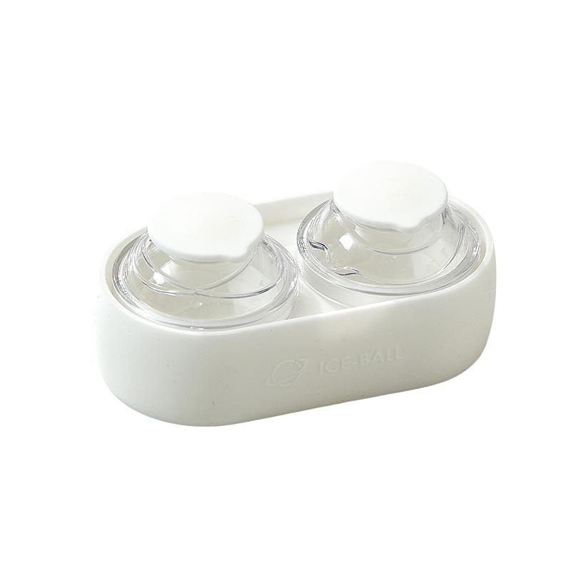 

New Silicone Ice Ball Mold Round Ice Hockey DIY Refrigerator Large Spherical Tray Grinder Suitable For Bar Home Kitchen Supplies білий