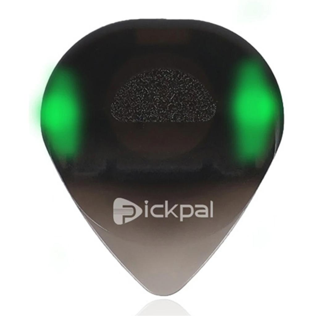 Guitar Picks 1 Pcs with High-Sensitivity LED Light Musical Instrument Glowing Plectrum Non-Slip for Bass Electric Guitarists