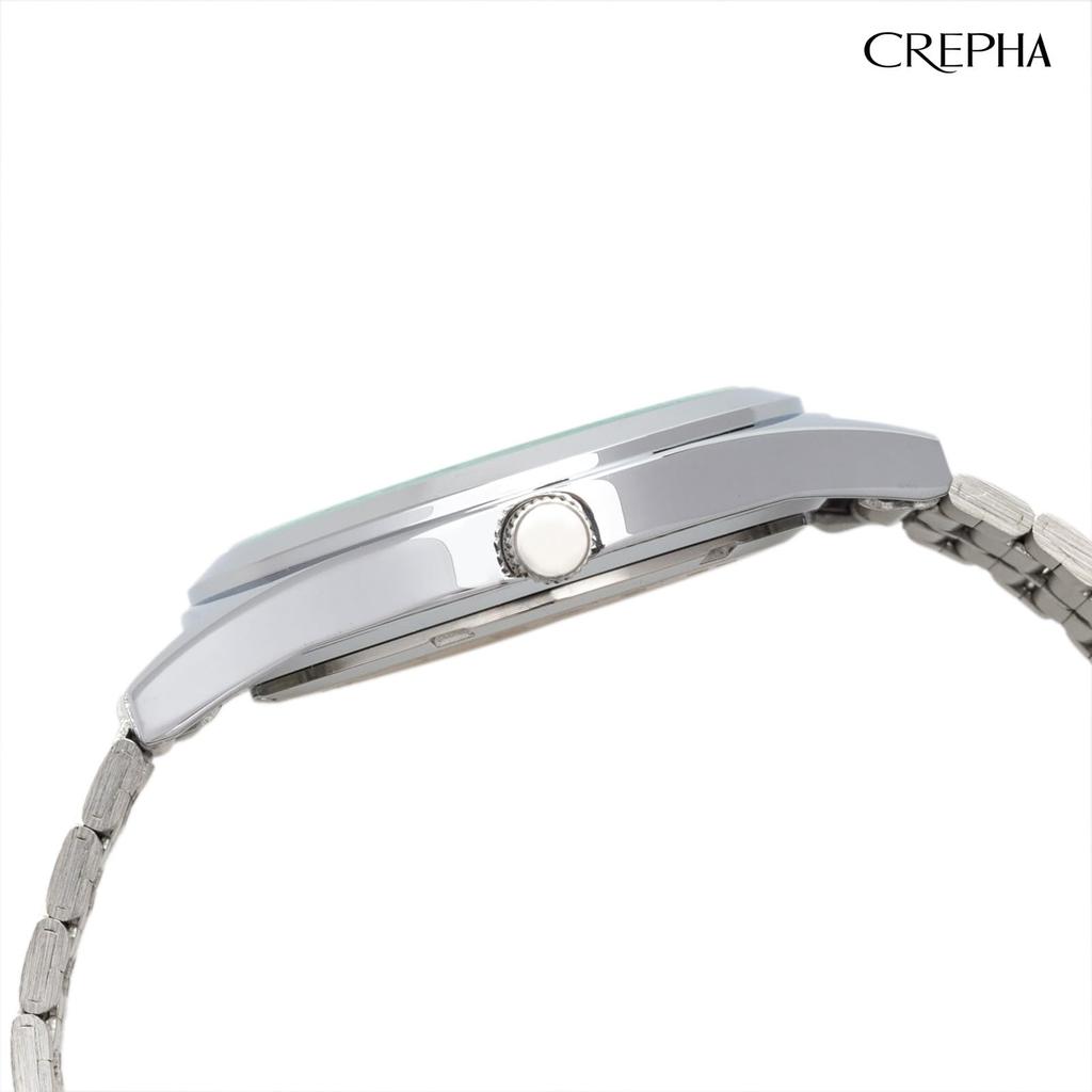 Clefer Serdica Analog Watch, SD-AM332-LUS, Men's Silver, Luminous Dial, Metal Strap, Japanese Movement