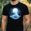 T-Shirt Men Polar Bear In Moonlight Motif Cotton Size XS To 5XL