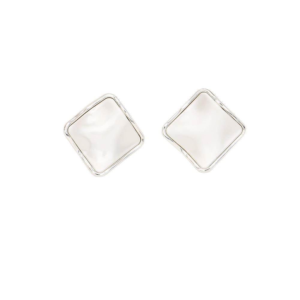 Stylish Irregular Silver Needle Stud Earrings - High-End INS Cold Style Jewelry for Women
