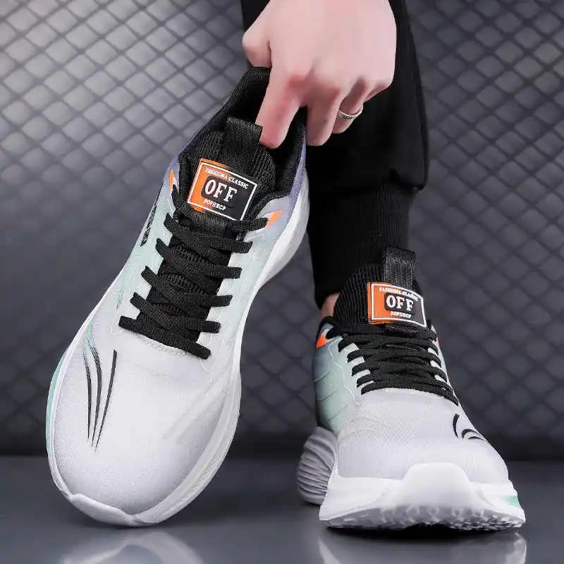 Fashion High Platform Key Height Brand Shoes Sneakers Tennis Training Men's Chinese Shoes Sport Nice High-end Visitors Portable