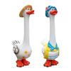 Duck Ornament Garden Decoration Cute Collectible Resin Ornament Long Neck Goose Sculpture for Home Tabletop Porch Indoor Lawn