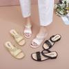 New Summer Women's Non-Slip Thick Sole Beach Sandals Fashion Soft Sole Casual Home Slippers