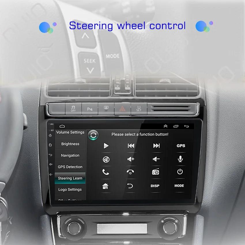 2din Android 10 Car Radio Multimedia Player Carplay Auto  WIFI BT DSP GPS Navigation For VW Volkswagen POLO 5 sedan 2008-2020