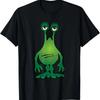 Alien Monster Silly Face Space Pattern Funny Novelty S T Shirt Vintage Designer Clothes Stretched Top For Everyday Wear