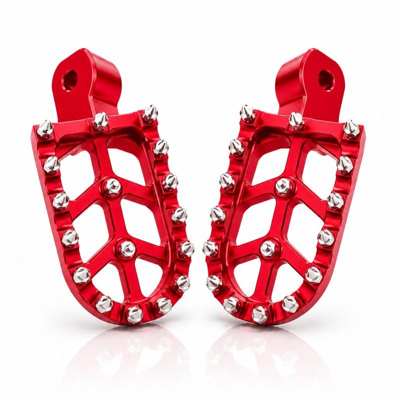 Aluminum Off-Road Motorcycle Foot Pegs Honda CRF150F 230F Dirt Bike Electric Scooter CNC Machined Anti-Slip Pedal Set