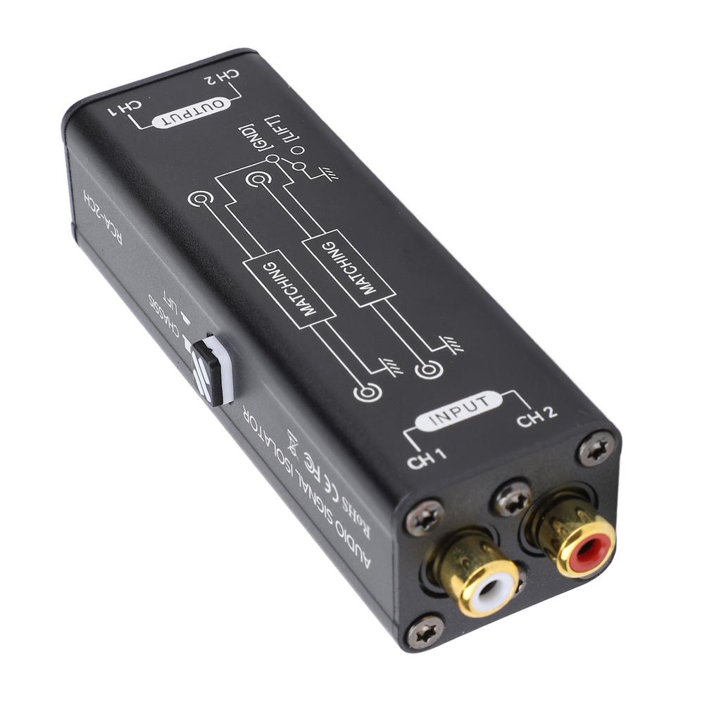 Music Interference Reducer Plug and Play Noise Isolator Suppressor Eliminator for Home Theater Car Sound Player HiFi