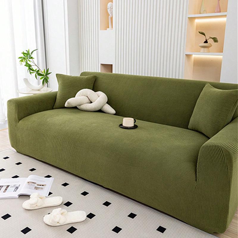 Corduroy Sofa Cover All Inclusive New All Season Anti Cat Scratch Protective Cover