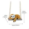 Swinging Sloth Garden Ornament Unique Gift Hanging Figurine Cute Creature Motif for Gardeners,
