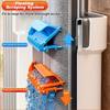 Mop and Mop Bucket Combo Set, Microfiber Hand-Free 15.7in Mop and Bucket Set - Wet and Dry Floor Cleaning System - with 4 Washable Reusable Cloths