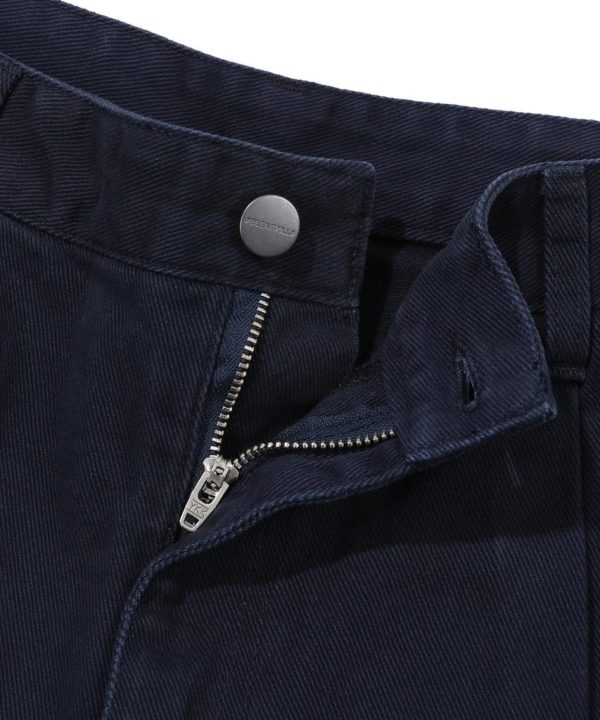 BEENTRILL Essential Twill Cotton Cargo Pants (Light Indigo)