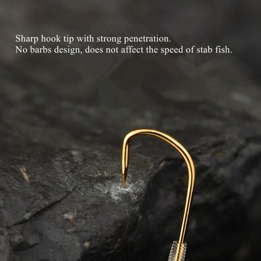 20pcs with Barb Barbed Fishing Hooks 45cm Hand Fishing Hooks for Carp Grass Carp Crucian Fly Fishing