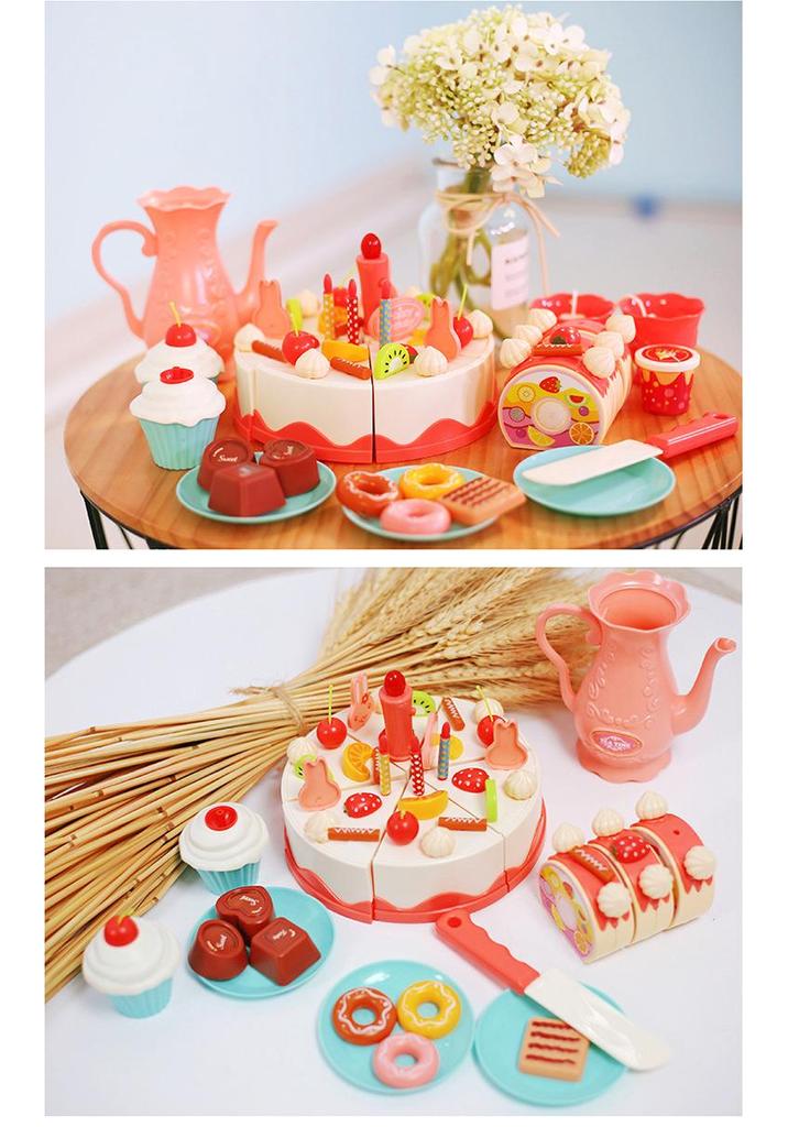 DIY Singing Birthday Cake Candle & Cutting Toy for Kids