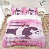 Panda Friends Adventure Printed 3pcs Bedding Set Soft Microfiber 1 Duvet Cover And 2 Pillowcases Home Bedroom Decor Xmas Gift K1496