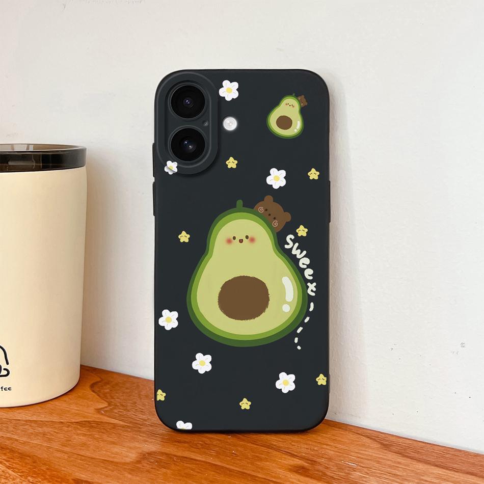 For iPhone 17 Pro Max / iPhone Air Phone Case Lovely Cartoon Liquid Silicone Full Coverage Anti Drop Bumper For iPhone17 Fundas