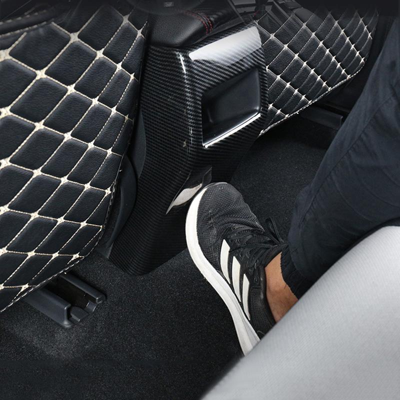 For Toyota Corolla 2022 E210 ABS Carbon Car Interior Rear Armrest Air Outlet Trim Panel Cover Case Accessories