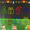 50/100pcs Christmas Colorful Paper Clips, ShapesPaperclips Bookmarks Planner Clips for Office Supplies Gifts Wedding Decoration