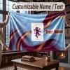 Custom Name Flannel Throw Blanket Aston Villa Pattern Warm Home Decoration