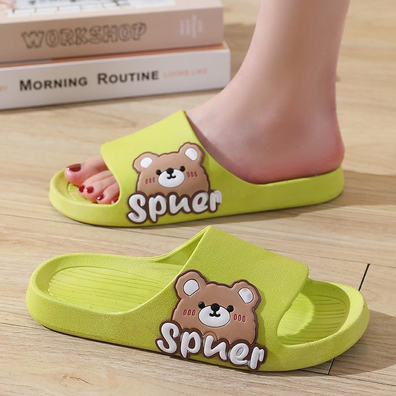 New raw slippers bear cool slippers couple home four seasons slippers