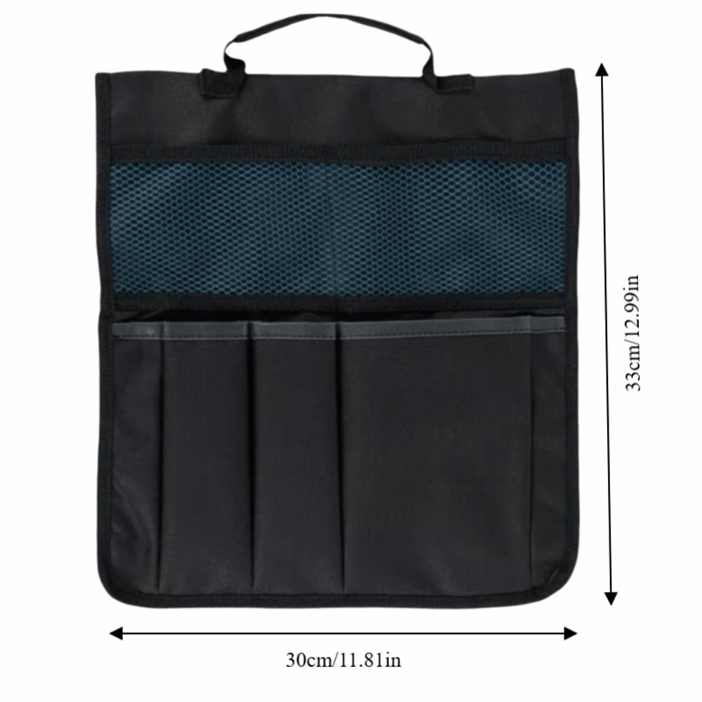 600D Oxford Cloth Garden Stool Bag Foldable Portable Garden Stool Storage Pouch Heavy Duty Black Garden Tool Pouch