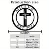 Personalizable Metal Cross Wall Decor, Hanging Sign for Home Door Outdoor Party Scene, Valentine Gift