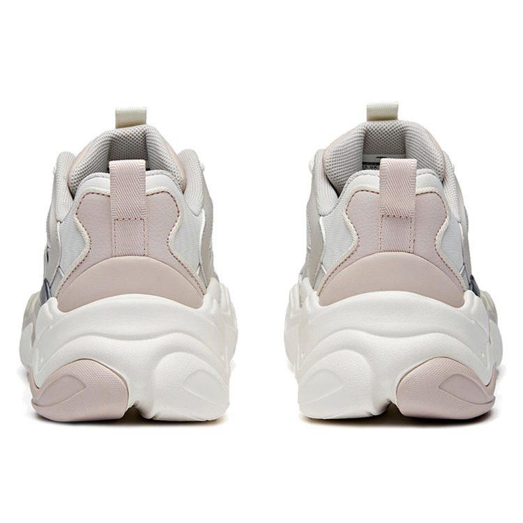 ANTA Chunky Sneakers Women's Low Top Ivory White/Shade 1 Gray/Lotus Gray 122018882-5