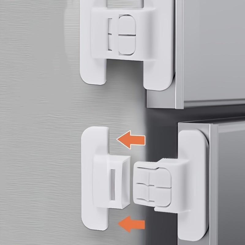 2 buc Blocare Anti-Deschidere Frigider, Blocare Sertar Autoadezivă Pentru a Preveni Deschiderea Bruscă, Blocare Ușă Sertar Dulap