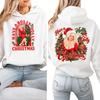 Dames Kerstmis Lichtgewicht Lange Mouwen Geprint Met Capuchon Pullover Sweatshirt