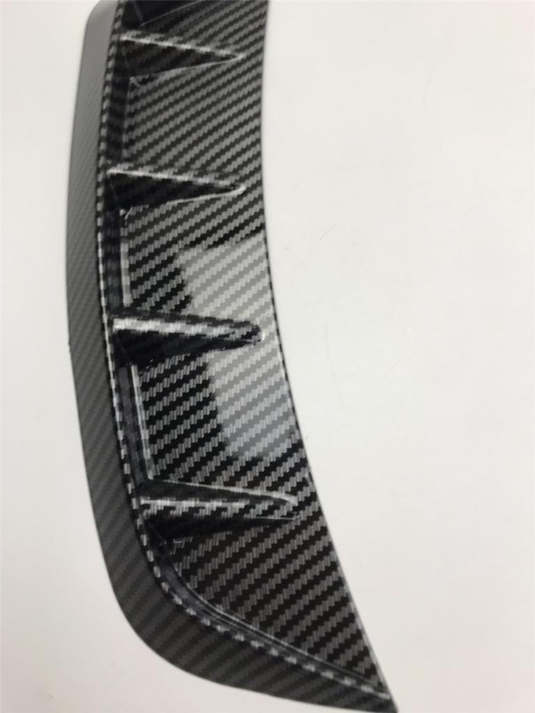 1Pair Car Side Fender Stickers Carbon Fiber Look Arch Wheel Eyebrow Protector