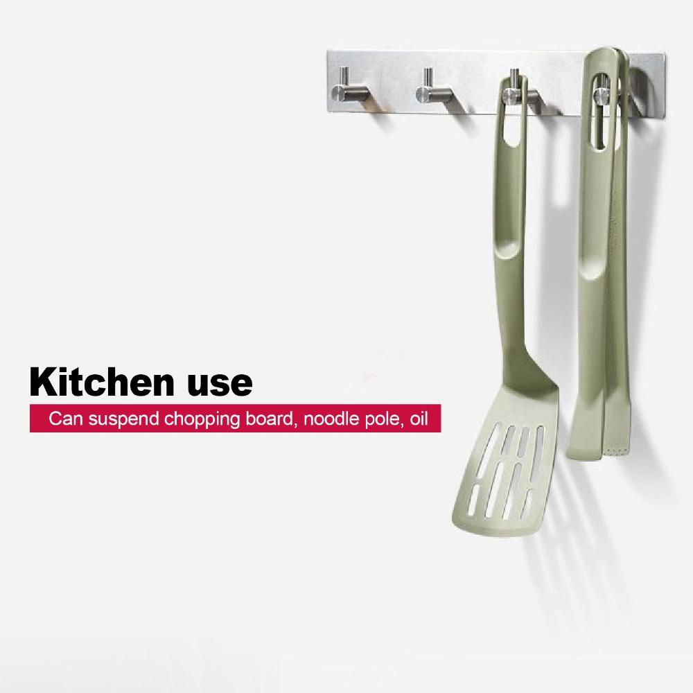 304 Stainless Steel Coat Hanger Silver Towel Hanging Hook Bathroom Kitchen Entryway Hallway Door