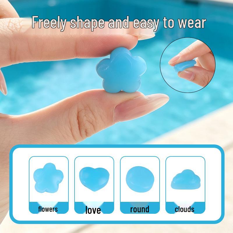 Silicone Waterproof Earplugs for Swimming and Bathing - Suitable for Children and Adults