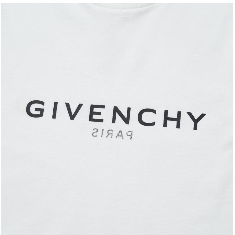 Givenchy H25446 10p Archetype Logo Print Kids Short Sleeve Tee