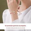 Koi & Hetian Jade Ping'an Buckle Bracelet: 2024 Stylish Red Rope with Auspicious Symbol, Perfect Gift for Women.