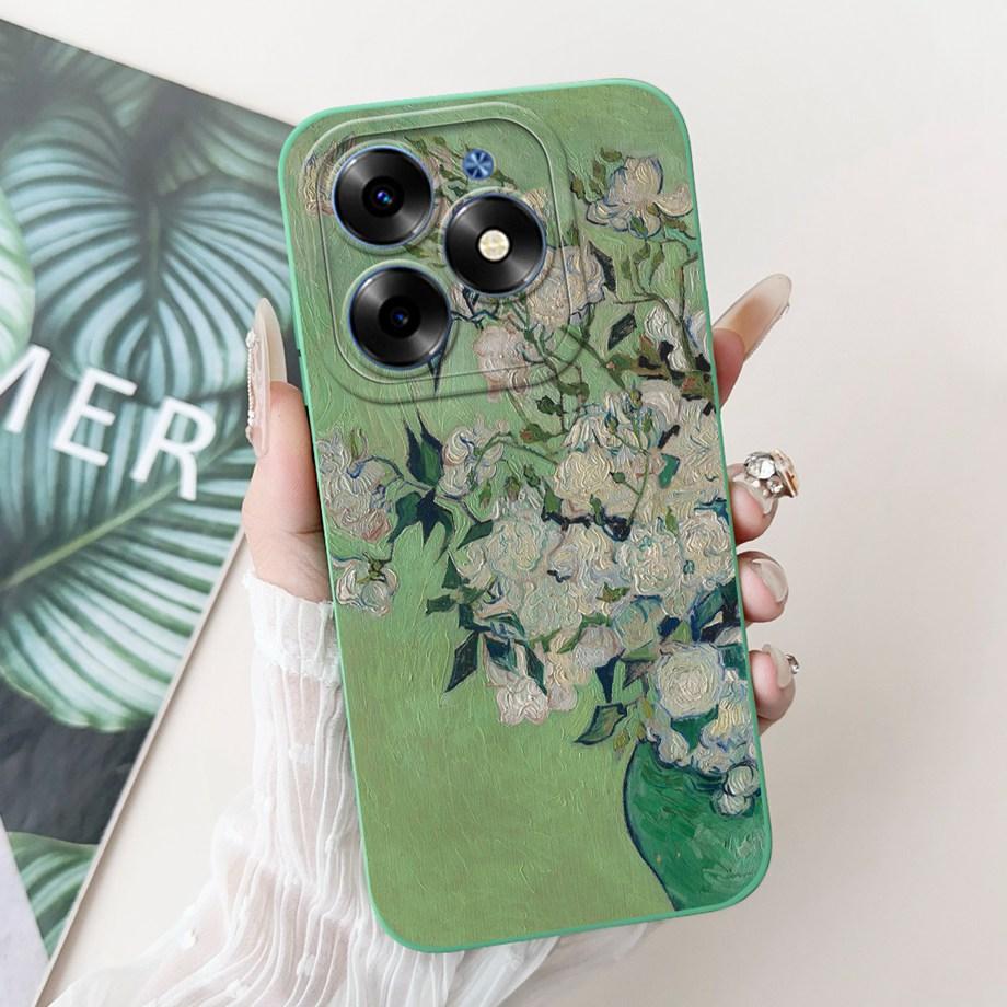 For Tecno Spark Go 2024 Case Tecno Spark 20c 20 Pop 8 Funda Aesthetic Cartoon Panda Rabbit Camera Protection Matte Soft Cover