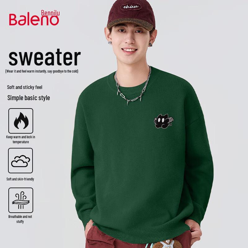 Baleno Men's Trendy Round Neck Sweater