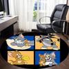 1pc Tom Jerry Office Round Area Rug, Under Office Chairs Bedroom Living Room Home Decor, Room Deco, Available In Various Sizes