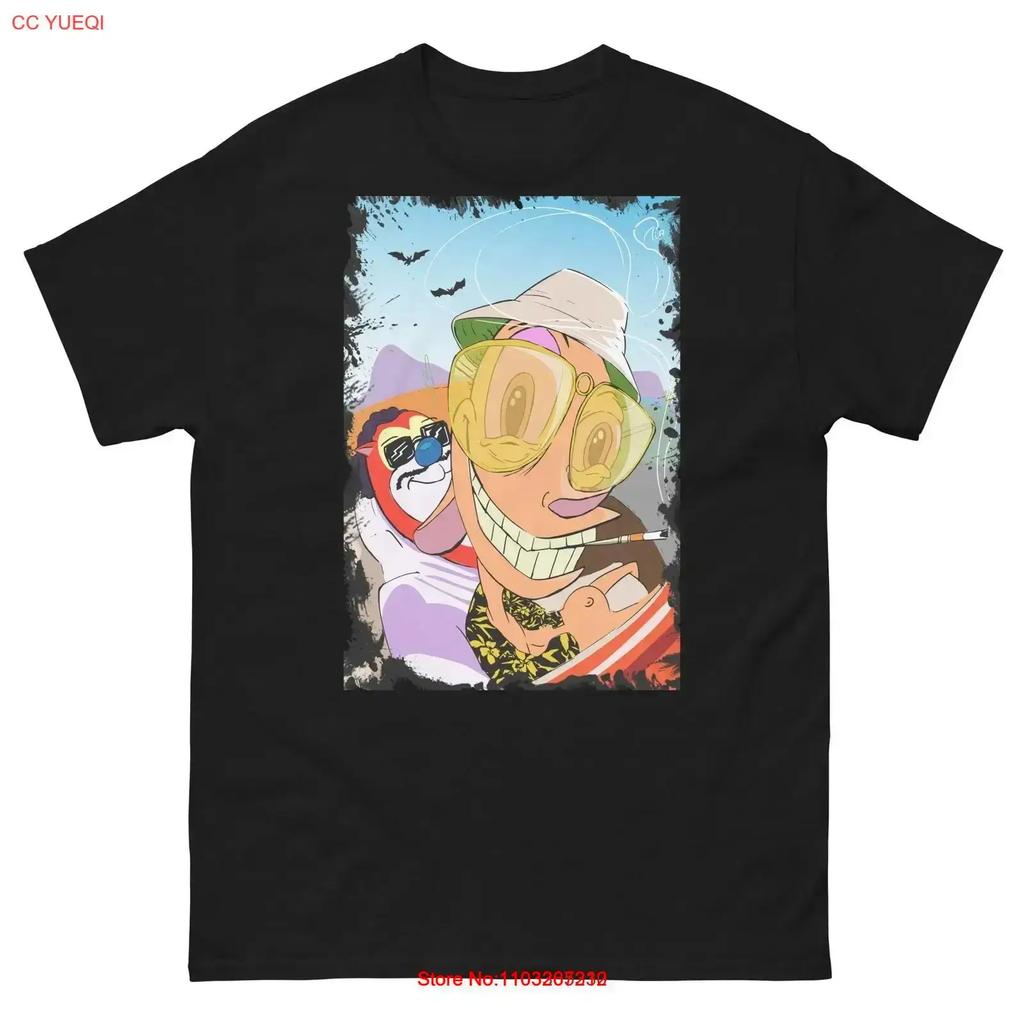 Ren And Stimpy In Las Vegas T Shirt Psychedelic Design Vintage Stretched Comfortable Soft Stylish Casual Versatile Homme