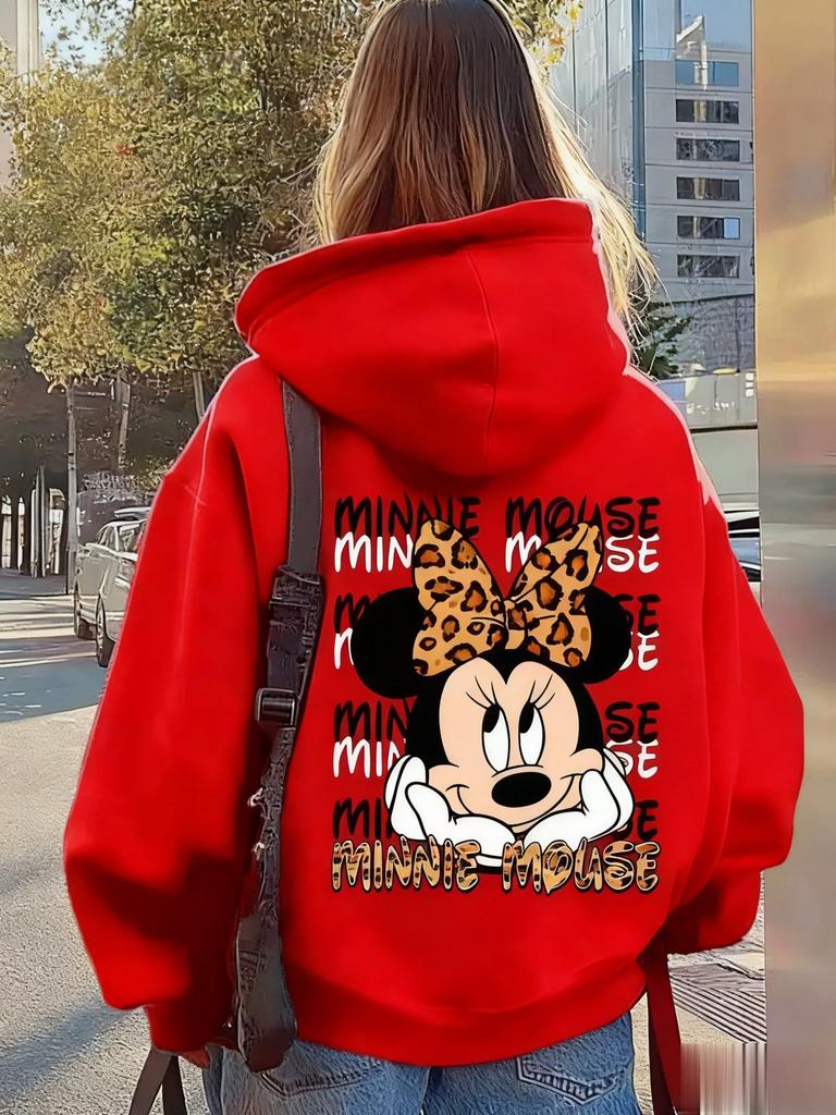 Unisex Disney Μίνι Φούτερ Γυναικείο Ανδρικό Υπερμεγέθη Απλό Πουλόβερ Φούτερ Γραφικό Streetwear Μπουφάν Άνοιξη Φθινόπωρο Μόδα Τοπ