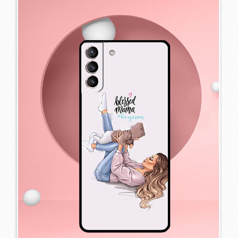 Fashion Super Mom Case For Samsung Galaxy S25 Ultra S20 S21 S22 S23 S24 Ultra S9 S10 Plus S25 FE Cover Funda