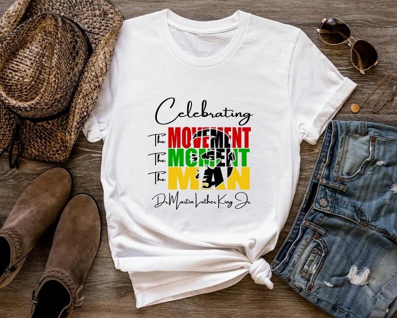 Martin Luther King Shirt Celebrating Shirt MLK Shirt Martin Luther King Day S S