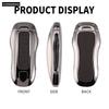 Zinc Alloy + PU Leather Car Key Case Cover Fob Holder Keychain For Porsche Cayenne 718 MACAN Panamera 911 Macan Boxster Cayman
