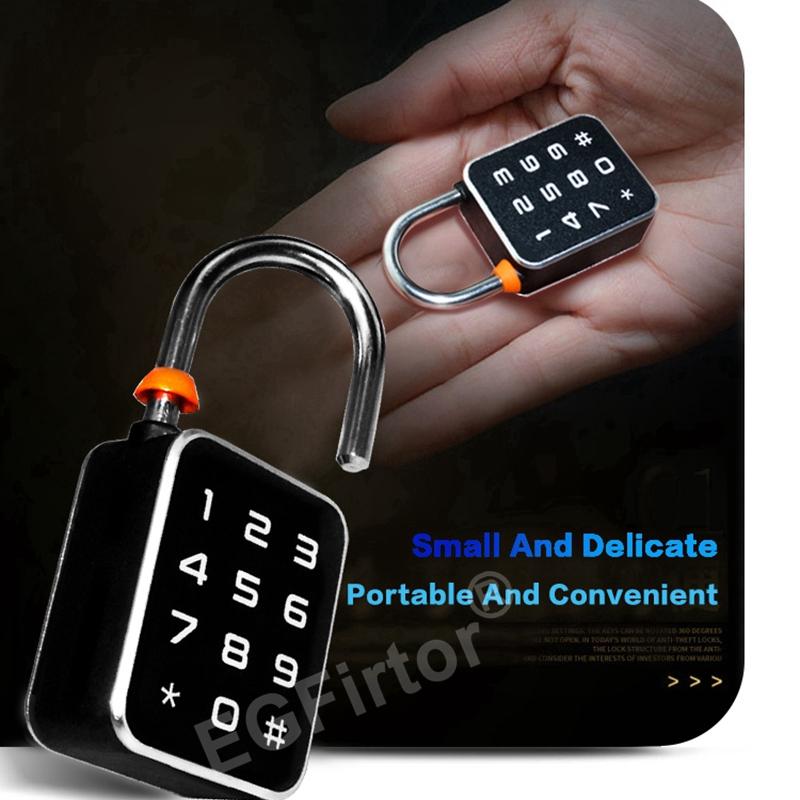 Lacăt cu Combinație Amprentă Parolă 3 în 1 Aplicație Tuya Mini Portabil Lacăt Biometric Încărcare USB Pentru Dulap Bagaje Sală de Sport