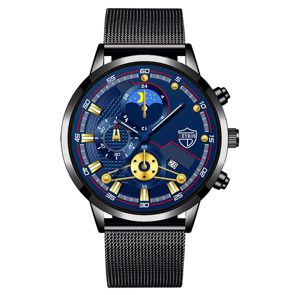 Men'S Watch Fully Automatic Quartz Watch Luminous Calendar