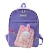 Cute Colorful Bunny Backpack For Kids Stylish Durable Oxford Fabric Preschool Bag