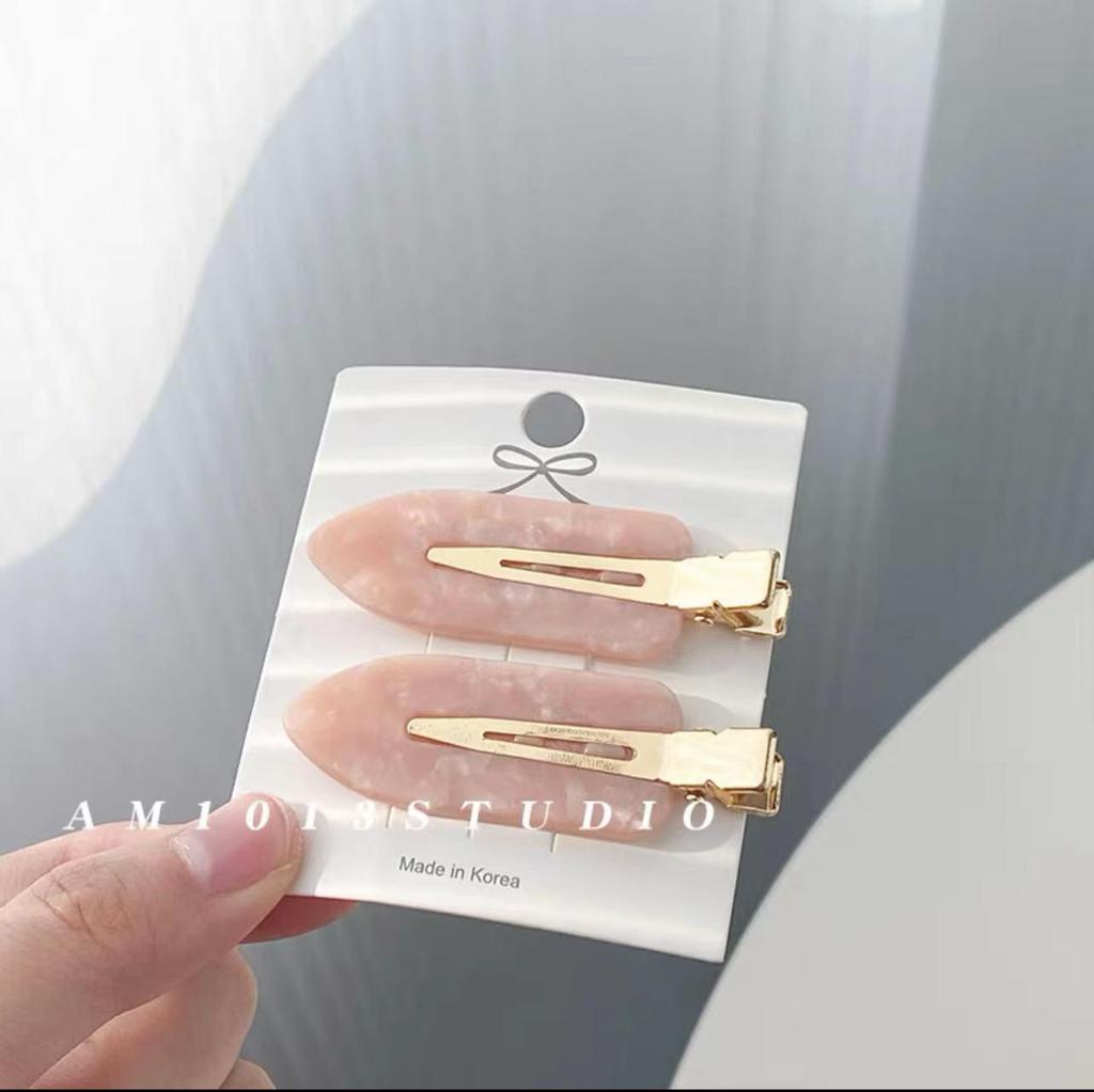 Acetate Hair Clips for Women - No Trace Side Bangs Makeup Duckbill Clips