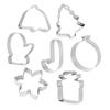 14Pcs Christmas Biscuit Slicer Mold Stainless Baking Fondant Cake Mould for Xmas Party
