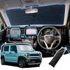 LANGBEAN Umbrella Sunshade for Suzuki Hustler Improved Windshield Sunshade with Rearview Mirror Opening Reinforced Ten Sunshade for Sun Protection and
