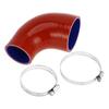 X AUTOHAUX Silicone Hose, Different Diameter, Elbow 90°, 4 Layer Strengthened, Pressure Resistant, Durable,
